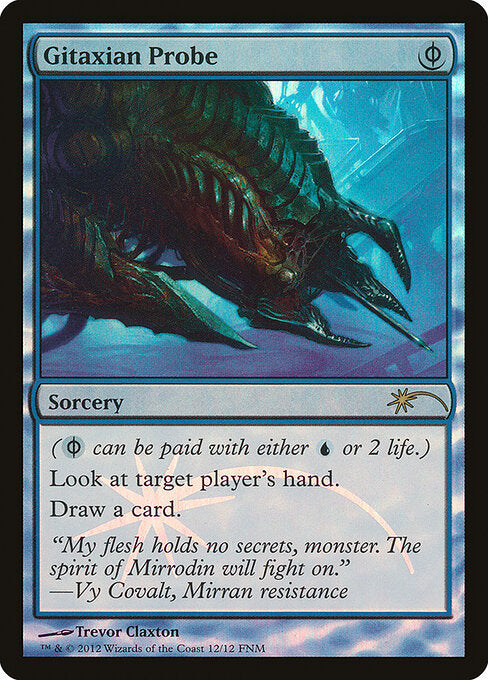 Gitaxian Probe - FOIL ★ Friday Night Magic 2012 F12 12 promo (2012; foil-only FNM promo)