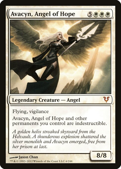 Avacyn, Angel of Hope - Avacyn Restored AVR 6/244 (2012; Jason Chan)