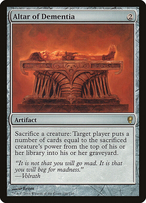 Altar of Dementia - Conspiracy CNS - set symbol match; collector line cut off