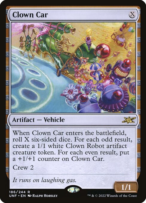 Clown Car - Unfinity UNF 186/244 R (2022; Ralph Horsley)