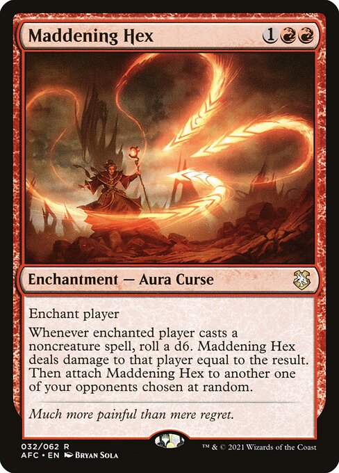 Maddening Hex - FOIL ★ Mystery Booster 2 future-shifted frame (question-mark set symbol), (c) 2024, collector partially legible (~495) - verify printing on TCGplayer