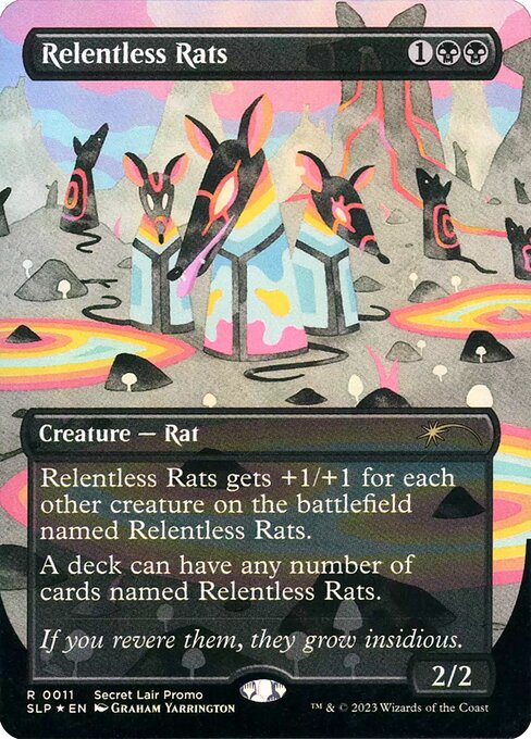 Relentless Rats - SLP 0011 (Secret Lair Promo, borderless)
