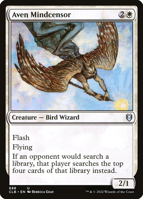 Aven Mindcensor - FOIL ★ special printing - owner confirmed 2026-08-14 (It's a special Aven Mindcensor foil); exact set/number still to pin