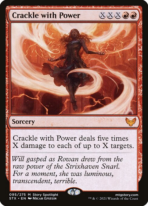 Crackle with Power - FOIL ★ Secrets of Strixhaven Mystical Archive JP Alternate Art Silver Scroll Foil (tid 688879; owner-directed)