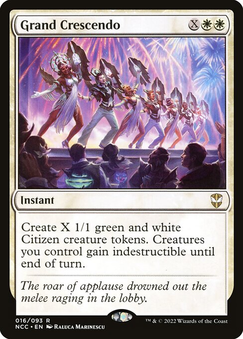 Grand Crescendo - New Capenna Commander NCC 016/093 R (2022; Raluca Marinescu)