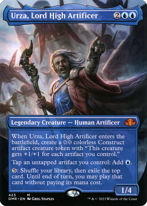 Urza, Lord High Artificer (Borderless) - Dominaria Remastered