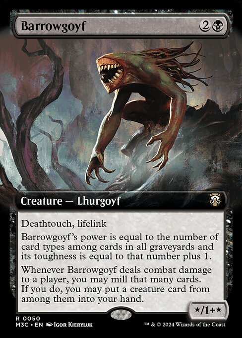 Barrowgoyf (Extended Art) (Ripple Foil) - FOIL ★ Commander: Modern Horizons 3 50