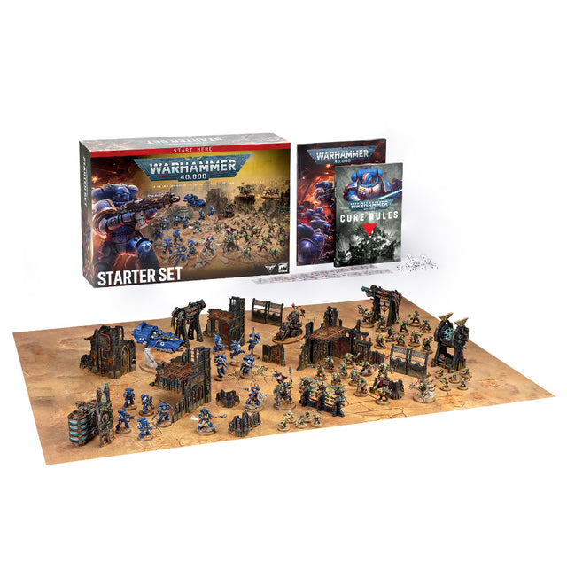 Warhammer 40,000 Starter Set 2026 box and contents