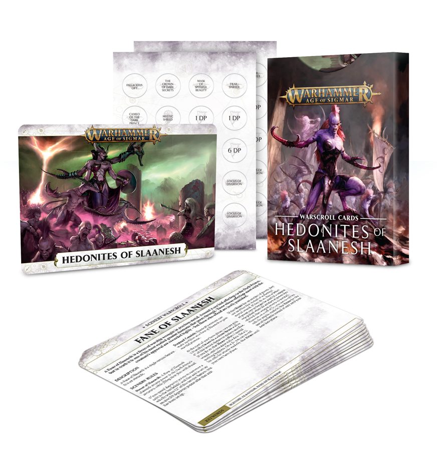 Warscroll Cards: Hedonites of Slaanesh