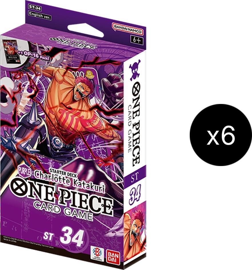 One Piece Card Game: Starter Deck 34 - PURPLE Charlotte Katakuri (Display)