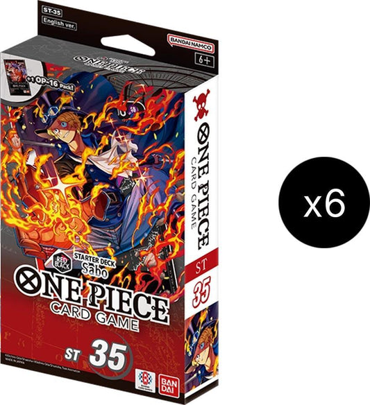 One Piece Card Game: Starter Deck 35 - RED/BLACK Sabo (Display)
