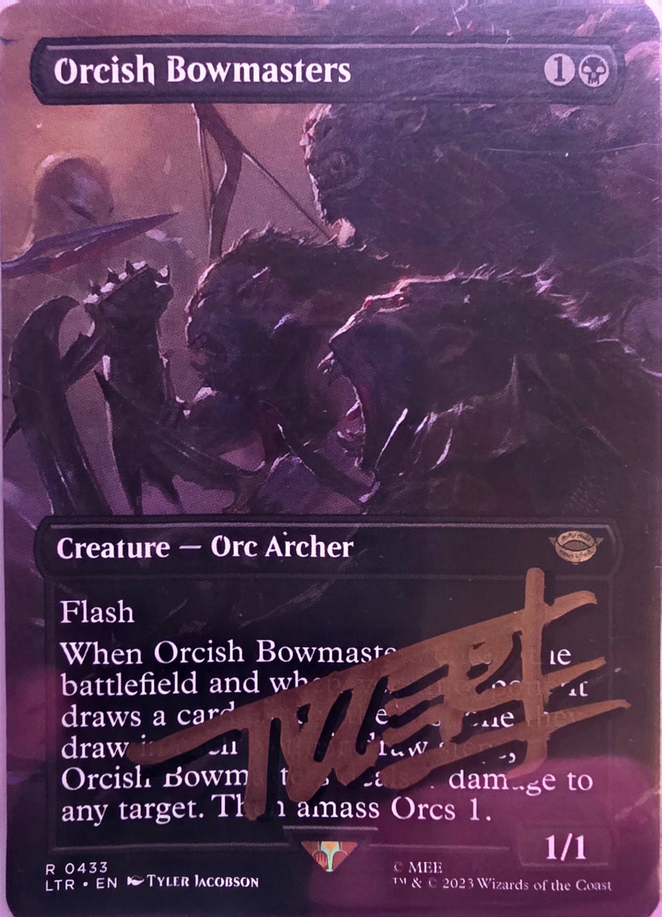 Orcish Bowmasters LTR 0433 borderless - signed, store scan
