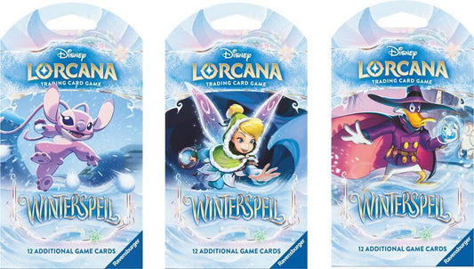 Disney Lorcana: Winterspell Sleeved Booster Pack Art Bundle [Set of 3]