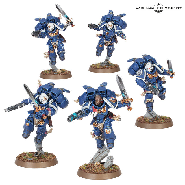 Space Marines: Vanguard Veteran Squad with Jump Packs