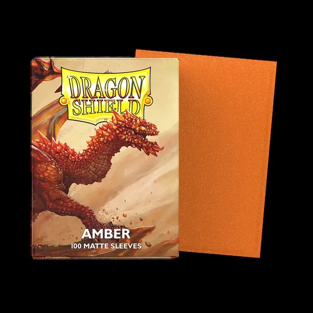 Dragon Shield: Amber Matte Sleeves (100)