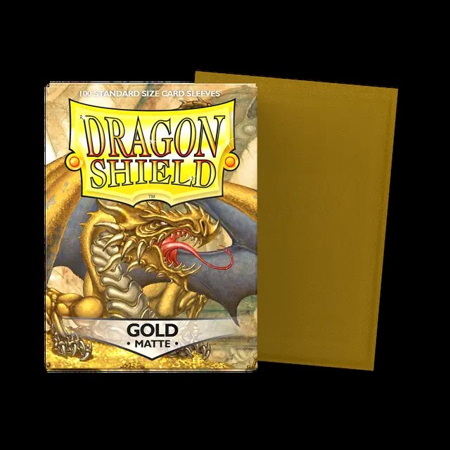 Dragon Shield: Gold Matte Sleeves (100)