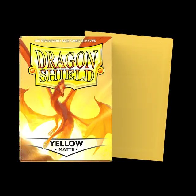 Dragon Shield: Yellow Matte Sleeves (100)